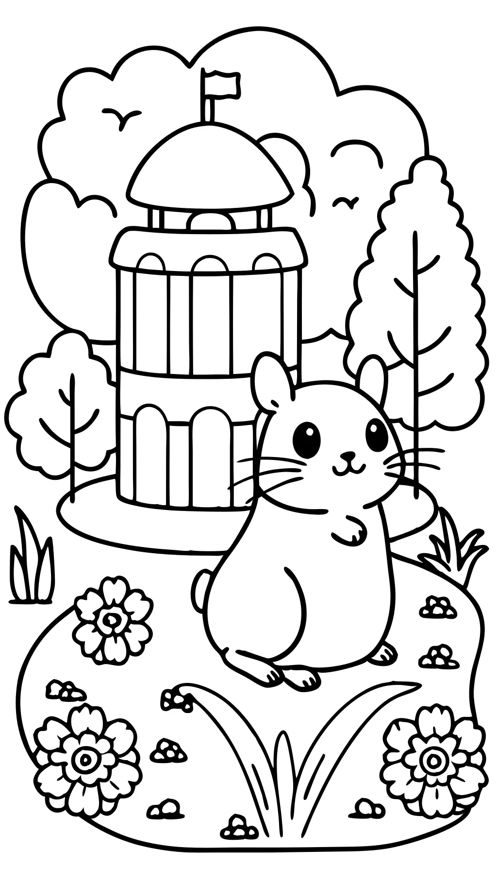 coloring pages of hamsters